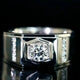 Aureline-Jewelry Round Cut Lab Diamond Men Wedding Ring for Him