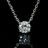 Aureline-Jewelry 0.31 Carat Lab-Grown Diamond Solitaire Necklace Set In 4-Prong 18k White Gold