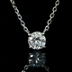 Aureline-Jewelry 0.31 Carat Lab-Grown Diamond Solitaire Necklace Set In 4-Prong 18k White Gold