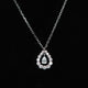 Aureline-Jewelry 0.38ct Pear Lab-Grown Diamond Teardrop Necklace 18K gold