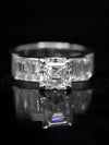 Aureline-Jewelry 2 Carat Asscher Cut Lab Diamond Ring