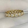 Aureline-Jewelry 1.2 CTW Lab Diamond Eternity Ring Stackable Ring Bezel Set