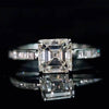 Aureline-Jewelry 2 Carat Asscher Cut Lab Diamond Engagement Ring 18k Gold