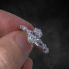Aureline-Jewelry 1 CT Oval Diamond Ring Lab Grown Diamond Engagement Ring