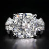 Aureline-Jewelry Luxurious 10 Carat Cushion Cut Lab Diamond Knot Ring