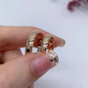 Aureline-Jewelry 18K Gold Wedding Bands Set with Lab Diamonds Couple Rings Set