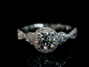 Aureline-Jewelry Lab-Grown Diamond Ring Crossed Band 18K Gold