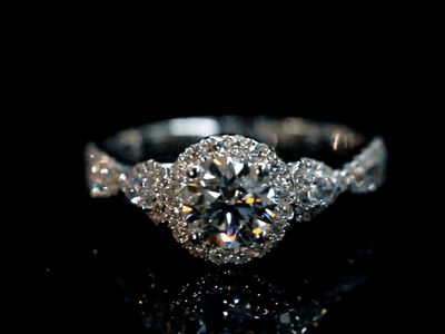 Aureline-Jewelry Lab-Grown Diamond Ring Crossed Band 18K Gold