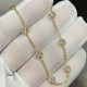Aureline-Jewelry Each 0.3-carat Lab-Grown Diamond Bezel Setting 6 Stones Bracelet