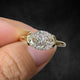Aureline-Jewelry 3 CT Oval Lab Diamond East West Engagement Ring 18K Gold