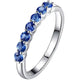 Aureline-Jewelry NOZBO 18K Gold 7-Stone Sapphire Band Ring