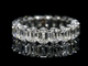 Aureline-Jewelry 18-Stone Emerald-Cut Lab-Grown Diamond Eternity Band – 9Ct. Tw.
