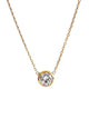 Aureline-Jewelry 0.3CT Solitaire Lab Diamond Bridesmaid Necklace 18K Gold