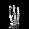Aureline-Jewelry 8 Stone Round Lab Grown Diamond Hoop Earrigs