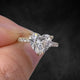 Aureline-Jewelry 1 CT Heart Shape Lab Grown Diamond Pave Engagement Ring