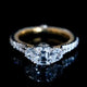 Aureline-Jewelry Vintage 1.5 Carat Asscher Cut Lab Grown Diamond Ring