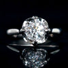 Aureline-Jewelry 0.6 Carat Round Cut Solitaire Floral Lab Diamond Ring