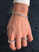 Aureline-Jewelry Each 0.2-carat Emerald Cut Lab Grown Diamond Tennis Bracelet 18K Gold