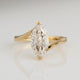 Aureline-Jewelry 1.9 Carat Marquise Lab Diamond Ring 18K Gold