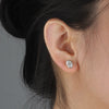 Aureline-Jewelry Bezel Oval Lab-Grown Diamond Studs Earring (2.14 Ct. Tw.)