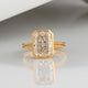 Aureline-Jewelry 4 Carat Lab Diamond Radiant Bezel Ring 14K Gold