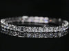 Aureline-Jewelry Each 0.2-carat 0.5-carat Emerald & Round Cut Lab Diamond Tennis Bracelet 18K Gold