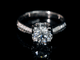 Aureline-Jewelry Lab-Grown Diamond Ring with Double-Row Pavé Band