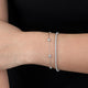 Aureline-Jewelry Five Bezel-Set Lab Diamonds Bracelet In 925 Sliver (3/4 Ct. Tw.)