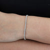 Aureline-Jewelry Lab Grown Diamond Tennis Bracelet In 925 Silver(2.63 Ct. Tw.)