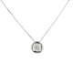 Aureline-Jewelry 1 CT Princess Cut Lab Diamond Bezel Necklace 18K Gold