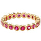 Aureline-Jewelry NOZBO 18K Gold Ruby, Emerald, Sapphire Band Ring
