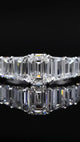 Aureline-Jewelry Emerald Cut Lab Diamond Eternity Ring with Gradient Diamonds