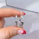 Aureline-Jewelry Couple Wedding Bands Set with Lab Diamonds 18K White Gold
