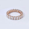Aureline-Jewelry 4 CTW 21 Stones Oval Lab-Grown Diamond Band Ring