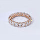 Aureline-Jewelry 4 CTW 21 Stones Oval Lab-Grown Diamond Band Ring