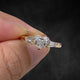 Aureline-Jewelry 0.5 carat Heart Cut Lab Diamond Three Stones Ring Engagement Ring