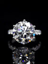 Aureline-Jewelry 8 carat Lab Diamond Pave Ring 18K Gold