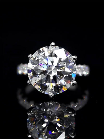 Aureline-Jewelry 8 carat Lab Diamond Pave Ring 18K Gold