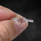 Aureline-Jewelry 0.5 Carat Fancy Pink Lab-Grown Diamond Three-Stone Engagement Ring