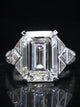 Aureline-Jewelry 16 Carat Emerald Cut Lab Grown Diamond Luxury Ring