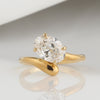 Aureline-Jewelry 2 Carat Oval Lab Diamond Ring 18K Gold