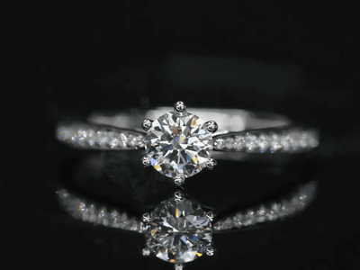 Aureline-Jewelry Timeless 0.7ct Lab-Grown Diamond Ring in 18K Gold