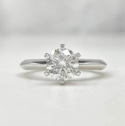 Aureline-Jewelry Round Lab Grown Diamond Solitaire Engagement Ring