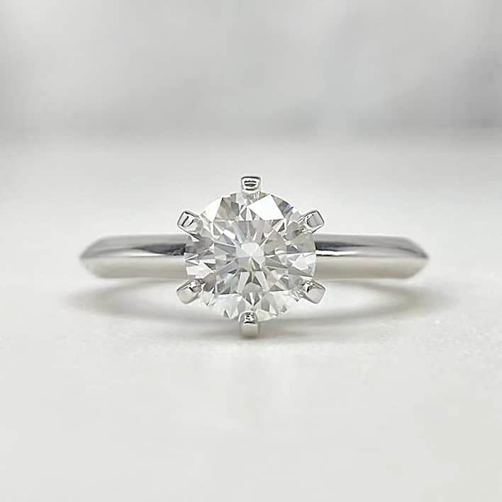 Aureline-Jewelry Round Lab Grown Diamond Solitaire Engagement Ring