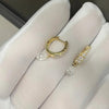 Aureline-Jewelry Pear Cut Lab Diamond Hoop Earrings