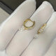 Aureline-Jewelry Pear Cut Lab Diamond Hoop Earrings