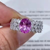 Aureline-Jewelry 1 Carat Oval Pink Sapphire Engagement Rings