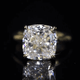 Aureline-Jewelry 7 Carat Cushion Cut Lab Grown Diamond Solitaire Ring