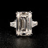 Aureline-Jewelry Emerald Cut Three Stone Lab-Grown Diamond Ring (11 CTW F/VS1)