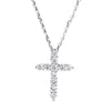 Aureline-Jewelry 1.17 Ct Lab Diamond Cross Necklace 18K Gold